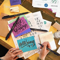 Rotuladores para escribir a mano, pinceles para caligrafía, tinta negra, recargables, 4 tamaños (6 unidades) para principiantes, escritura, bocetos, dibujo, dibujos animados, ilustración de acuarela, álbumes de recortes - Arteztik
