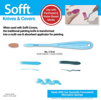 Colorfin pp65003 Sofft cuchillo con 5 fundas, Ovalado, nº 3 - Arteztik
