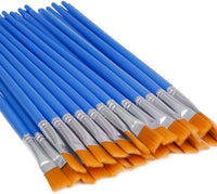 UPINS 30 pinceles planos para pintura, pincel pequeño a granel para pintura de detalles - Arteztik
