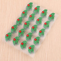Amosfun - 5 hojas de pegatinas decorativas para Navidad, color verde y rojo - Arteztik
