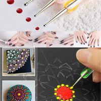 25 Pieces Mandala Dotting Tools, JUNHCZOY Professional Mandala Supplies Tools Kits Include 4 Mandala Stencil, Dotting Pens and Mandala Stencils for Painting Rocks, Doting Nails, Drawing and Drafting - Arteztik
