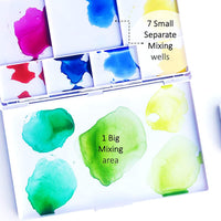 SCHPIRERR FARBEN Art Supplies - Juego de acuarelas para viaje (48 acuarelas, 20 hojas de papel de acuarela de 8.11 oz/m², 2 pinceles de acuarela, 1 paleta de acuarela de mezcla) - Arteztik
