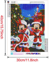 Kit de pintura de diamante 5D para adultos y niños, 16.0 x 12.0 in, redondo, para decoración de pared - Arteztik
