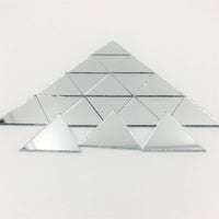 Espejo triangular de 1.0 in, azulejos de mosaico con forma triangular, 150 piezas - Arteztik
