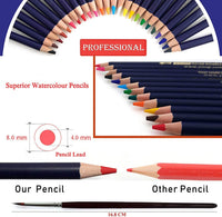 ZZWOND - Lápices de dibujo para artistas, 72 piezas, juego de lápices de dibujo y lápices de colores, regalo ideal para principiantes y artistas profesionales de dibujo, bocetos, sombreado y coloración - Arteztik

