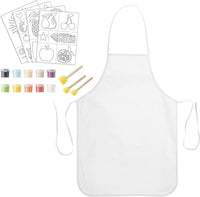 Darice 30094663 - Kit de decoración de delantales de algodón 100% blanco con plantillas adhesivas de jardín, pintura y Daubers-Make a Gift-38-Piece Set, multicolor - Arteztik
