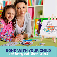 Set de pintura para niños - 27 piezas juegos de pintura para niños, suministros de pintura para dibujo, arte de los niños pintura sobre lienzo - Arteztik
