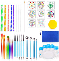 36 herramientas de punteado de mandala, kit de herramientas de pintura de mandala, juego de herramientas de punteado de mandala para pintar rocas, arte de mandala y suministros de arte de dibujo - Arteztik
