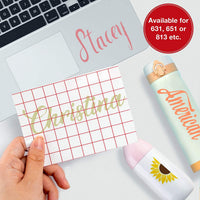YRYM HT Cinta de papel de transferencia de vinilo transparente Roll-12 x 50 pies con rejilla de alineación para Silhouette Cameo, Cricut vinilo adhesivo para calcomanías, letreros, ventanas, pegatinas - Arteztik
