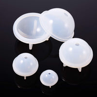 Molde de resina de 8 piezas, molde cuadrado de resina y cubo de moldeo de esfera redonda, molde de silicona epoxi, moldes de bolas para manualidades - Arteztik
