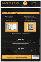MyArtscape - Papel de transferencia de grafito (20.0 x 36.0 in, 5 hojas), color negro - Arteztik
