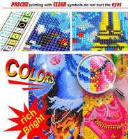 Kit de pintura de diamante 5D hecho a mano para adultos, taladros redondos completos, para hacer mosaicos, punto de cruz, manualidades, decoración del hogar (15,75 x 19,69 pulgadas) - Arteztik
