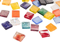 Juvale - Azulejos de mosaico de vidrio, suministros para manualidades (40 colores, 0,4 pulgadas, 1000 piezas) - Arteztik
