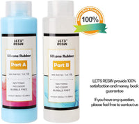 LET'S RESIN - Moldes de silicona para hacer moldes de silicona líquidos, proporción de mezcla 1:1, ideal para moldes de resina, moldes de silicona y manualidades. - Arteztik
