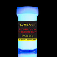 individuall Luminous Extreme Glow in The Dark Paint – Juego de 8 pinturas de neón autoluminosas – Pintura fosforescente de alta pigmentación de larga duración – Pintura de neón brillante - Arteztik
