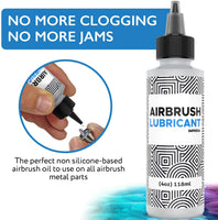 Lubricante de aerógrafo de 4 onzas para una acción más suave del aerógrafo y reducción de la fricción de la aguja de la pintura seca, fabricado en EE. UU. - Arteztik

