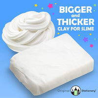 Arcilla suave para suministros de slime, arcilla para modelar, suministros de arte para niños, añadir al pegamento y espuma de afeitar para hacer slime de mantequilla esponjosa [230 gramos / 9 onzas hace +10 slimes - Arteztik
