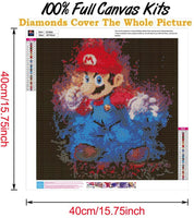 Kit de pintura de diamantes 5D para adultos, pintura de diamantes de imitación redonda con diamantes, punto de cruz, perfecto para relajación y decoración de pared del hogar (memoria de infancia, 16.0 x 16.0 in) - Arteztik
