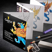 Castle Art Supplies - Juego de 72 lápices de colores con cremallera para adultos y niños artistas | Perfecto para colorear dibujo bocetos sombreado en un estuche de viaje con cremallera fácil - Arteztik
