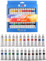 Juego de pintura de acuarela de calidad premium para artistas, estudiantes y principiantes, perfecto para paisajes y retratos en lienzo. - Arteztik
