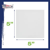 US Art Supply - Lienzo decorativo (5.0 x 5.0 in, tamaño mini, 12 minilienzos) - Arteztik
