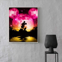 AILIBUT Kit de pintura de diamante 5D con perforación completa, pintura con diamantes circulares por números, arte de diamante de reflejo del lago para decoración de la pared del hogar (12.0 x 16.0 in) - Arteztik
