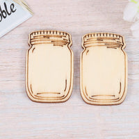 Amosfun - 30 piezas de madera para tarros de masón, adornos de manualidades para manualidades, manualidades - Arteztik

