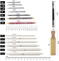 Juego de lápices de lija y herramientas de extensión, herramientas de dibujo para estudiantes - Arteztik
