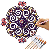 Juego de 37 herramientas para puntear mandalas, herramientas de punto, pinceles de mandala, estarcido de bola, para pintar rocas, puntear uñas, dibujar y hacer arte de dibujo. - Arteztik
