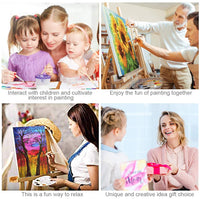 KOSE Paint by Numbers for Adults Beginner & Kids,DIY Oil Painting Kit on Canvas with Paintbrushes and Acrylic Pigment, Arts Craft for Home Wall Decor-16"W X 20"L Beach Hawaii - Arteztik
