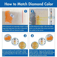 ZSNUOK - Kit de pintura de diamante 5D para adultos o niños, broca de forma especial, para bordar, manualidades, mosaico, suministros de pintura con diamantes para decoración de pared del hogar, lindo panda de 7.9 x 9.8 in - Arteztik
