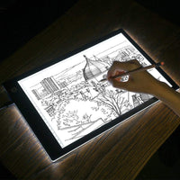 A4 – 0.157 in Portátil LED caja de luz Tracer, ajustable almohadilla de luz para la localización, para DIY 5D Diamond Painting, tabla de copia para artistas dibujo - Arteztik

