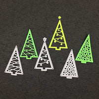 Plantillas de metal con diseño de corona de árbol de Navidad, herramienta de repujado para álbumes, tarjetas de papel, álbumes de recortes, manualidades (ramas de árbol y pino) - Arteztik
