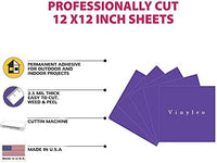 Vinilo permanente de 12.0 in x 12.0 in, 5 paquetes de vinilo brillante para interior y exterior, con reverso adhesivo en acabado brillante para silueta y crricut para hacer monogramas pegatinas y letras. - Arteztik
