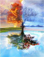 Kit de pintura NEILDEN 5D de diamantes, para adultos, para trabajos manuales, pintura de bordado con diamantes de imitación, pintura de punto de cruz, manualidades para decorar la pared del hogar, 30x40 cm - Arteztik
