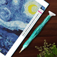 Bolígrafo de resina pintado a mano con diamantes, bordado de diamantes 5D bricolaje, hecho a mano, bolígrafo perforador de diamantes de fantasía, herramienta para coser y arte de uñas - Arteztik
