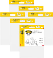 Post-it Super Sticky Mini caballete Pad 15 x 18 pulgadas, 20 hojas/almohadilla, 1 cojín, papel blanco Premium autoadherente, ideal para profesores virtuales y estudiantes (577SS) - Arteztik
