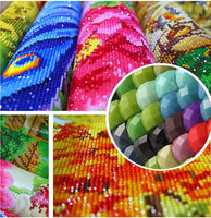 AIRDEA Kit de pintura de diamante 5D por número, con perforación, gallinas de gallinas bordadas, punto de cruz, manualidades, decoración de pared - Arteztik
