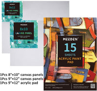 Juego de pintura acrílica prémium de 70 piezas de Meeden, caja de caballete de madera de haya maciza, juego de pintura acrílica de 48 × 0.7 fl oz y todos los suministros adicionales, kit de herramientas de pintura para artistas principiantes, estudiantes - Arteztik
