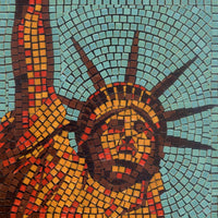 Kit de arte mosaico de bricolaje cuadrado, 7.9x7.9 in, pescado - Arteztik
