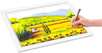 Tamaño de papel de carta A4, ultradelgada, portátil, luz LED, caja de rastreo, luz, almohadilla de trazado, trabajo con alimentación USB y batería para 5D DIY, pintura de diamantes, artistas, trazado, dibujo, dibujo animación (negro) - Arteztik
