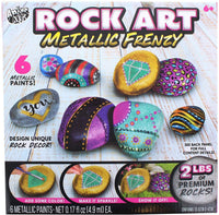 Rock Art - Kit de manualidades para bricolaje, incluye 2 libras de roca premium - Arteztik

