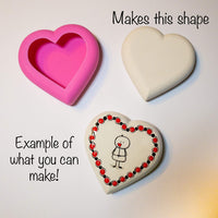 Molde de corazón de Happy Dotting Company. - Arteztik
