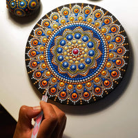 Plantillas de 29 piezas con diseño de mandala y puntos, juego de herramientas de punteado de mandala, pinceles de pintura y bandeja de pintura para pintura de roca, dibujo para colorear y proyectos de arte de dibujo - Arteztik
