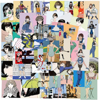Ukiyoe - Pegatinas de ondas (50 unidades), diseño de olas de surf de estilo japonés, para ordenador portátil, botella de agua, coche, monopatín, cuaderno, perfecto para niños, adolescentes, estudiantes, ukiyoe Wave - Arteztik
