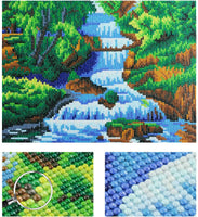 Kit de pintura de diamante 5D con perforación completa, pintura de bordado con diamantes de imitación para paisaje, arte para decoración de pared del hogar, 12 x 16 pulgadas - Arteztik
