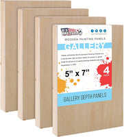 U.S. Art Supply - Tableros de madera de abedul, 16.0 x 20.0 in, base de 1.5 in de profundidad (paquete de 2) lienzos de pared de madera para artistas – Pintura de medios mixtos, acrílico, aceite, etc. - Arteztik
