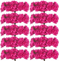 CCINEE - 120 flores artificiales amarillas de papel de 0.591 in para manualidades, álbumes de recortes, suministros de boda, adornos de San Valentín - Arteztik

