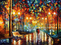 Kits de pintura de diamante para adultos, artes artesanías decoración de la pared del hogar, con diamantes de imitación de cristal, cuadro de bordado completo DIY 5D pintura por números, Love Street, tamaño grande 16.0 x 20.0 in - Arteztik
