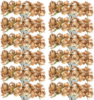 CCINEE - 120 flores artificiales amarillas de papel de 0.591 in para manualidades, álbumes de recortes, suministros de boda, adornos de San Valentín - Arteztik
